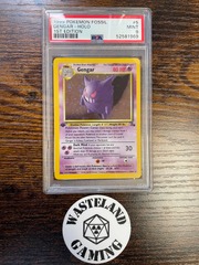 1999 Pokemon Fossil 5 Gengar Holo 1st Edition PSA 9 52581969